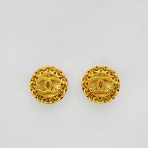 CHANEL Authentic Gold Earrings